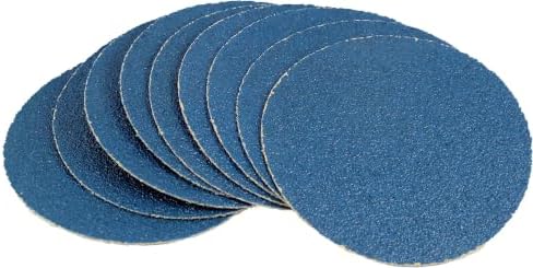 Karebac 6VDZ36 Blue Zircona 36 Grit Heavyweight Paper 6" Hook & Loop Discs 50 Count (Pack of 10)