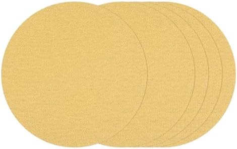 25Pcs Sanding Discs 8In 40Grit Hook and Loop Sandpapers Yellow