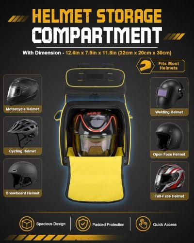 YARWO Welding Tool Backpack for Men, Tool Bag for Welding Tools and Helmet
