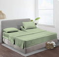JS Sanders Collection Split Head Sheet Set King Size,Moss