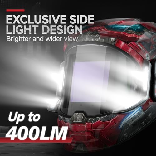 ANDELI Auto Darkening Welding Helmet with Light,with Internal Display