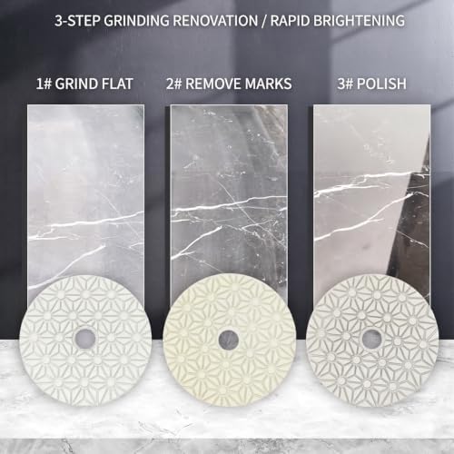 3 Step Diamond Polishing Pads 4 inch Granite Marble Polishing Kit