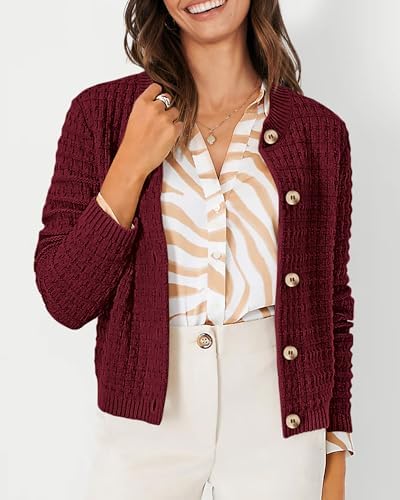 PRETTYGARDEN Women's Fall Lightweight Cardigan Sweaters