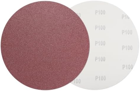 HARFINGTON 5 Pcs 9 Inch Sanding Discs 100 Grit Red Aluminum Oxide