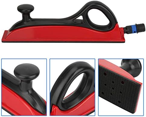 Dustless Hand Sanding Block High Grip Grinding & Polishing Block with Vacuum Attachment