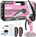 Saker Mini Chainsaw|6 Inch Chainsaws[2026 Upgraded]|Mini Cordless Electric Chain Saw|Small Handheld Portable Chain Saws Battery Powered Chain Saw for Tree Trimmer and Garden