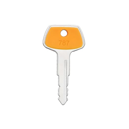787 Komatsu TR261434 Multi-Purpose Heavy Equipment Key for Excavators, Dozers, Loaders and Backhoes, Pack of 10