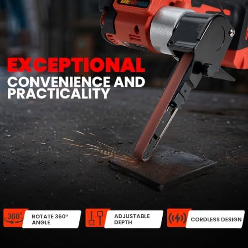 Cordless Belt Sander, Brushless Motor, for Milwaukee 18V Battery(Tool Only)