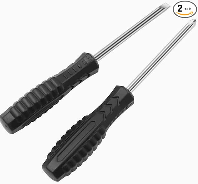2-Piece Flathead & Phillips Screwdriver Set with Non-Slip Handle