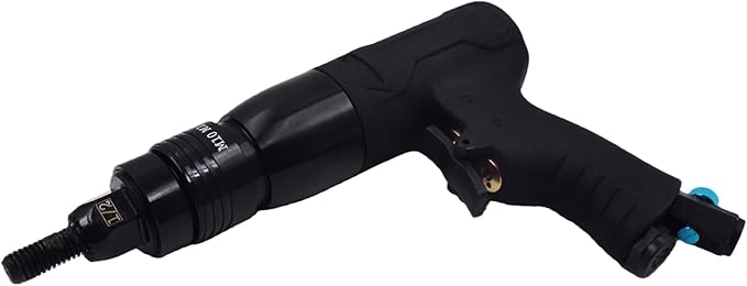Pneumatic Rivet Nut Gun Air Rivet Nut Pull Setter Riveting Fastening Tool With 1/2 3/8 Riveting Mandrels Quick Change Locking Nozzle Bolts Adapter Drill For Air Rivet Nut Insert Installation Tool
