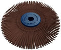 Dedeco Sunburst Radial Bristle Discs 4" x 1/2" Straight- Brown 36 Grit (Ultra-Coarse) - Aluminum Oxide (TS Series) for Polishing & Finishing