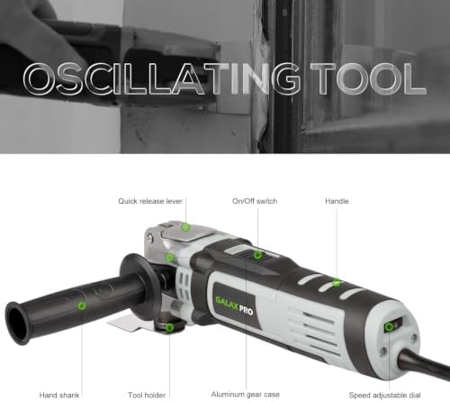 GALAX PRO 3.5A Oscillating Multi Tool Corded, 22000 OPM Power Tool Kit