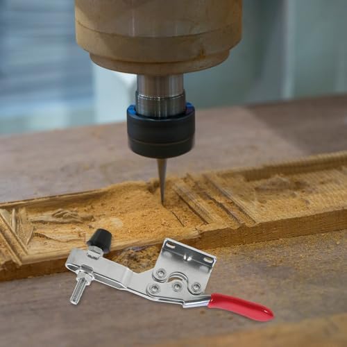10pcs Gh 201 Downward and Horizontal Pressing Toggle Clamps Metal Workholding Devices for Woodworking and DIY Assembly