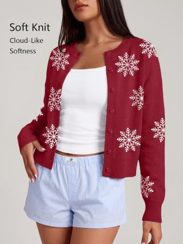 Trendy Queen Cropped Cardigan Sweaters for Women Fall Fashion Clothes 2026