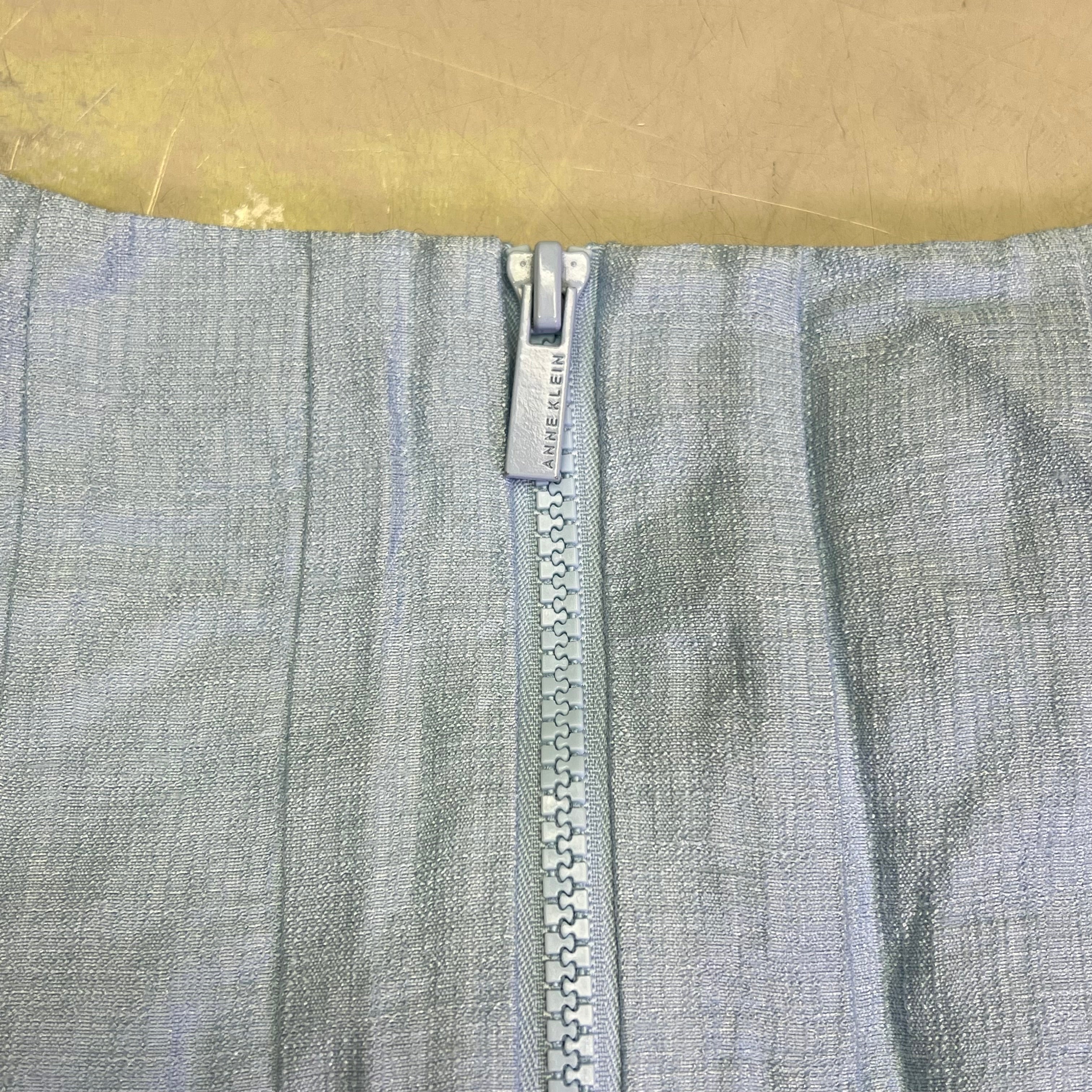 ANNE KLIEN Knee Length Lined Summer Dressed Womens Sz 8 Bright Water Blue (Used)
