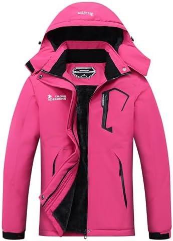 MOERDENG Women's Ski Jacket Warm Winter Coat Snowboarding Jacket