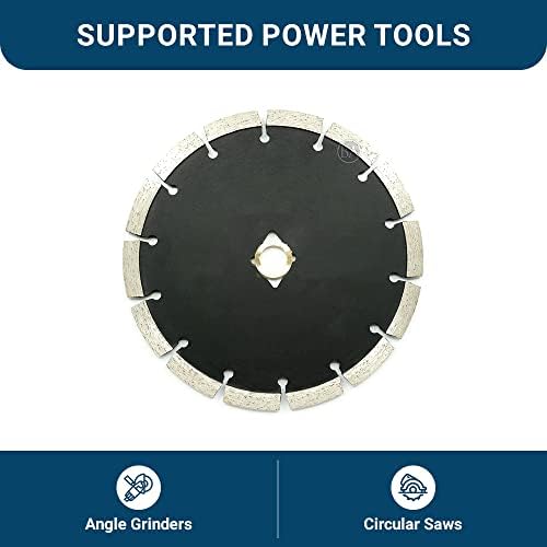 Benchmark Abrasives Diamond Blades 7 Inch Tuck Point Crack Chaser for Cutting Concrete, Bricks, Stone - Grout & Mortar Repair - Concrete Grinding Wheel Diamond Blade for Angle Grinder (7")
