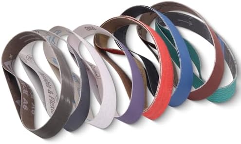 16 Pack 1 x 18 Inch Replacement Sanding Belts for Knife Sharpening