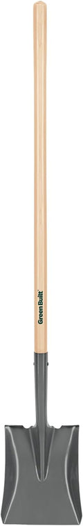 Truper Tru Built Square-Point Shovel, 45-Inch Wood Handle with 9-Inch Cushion Grip, Rolled Step Steel Blade, Heavy-Duty Scooping and Transfer Shovel (Model PCL-PE / 31174)