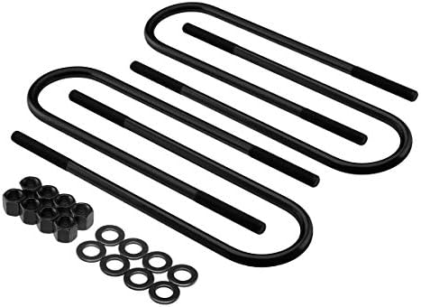 Supreme Suspensions - 4X Heavy-Duty Round Bend U-Bolts for Lifted Applications => 10" Long x 3.5" Wide x 9/16" Threads