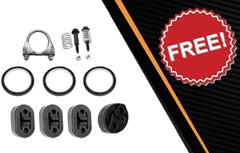 Northeastern Exhaust | Front Pipe, Muffler, Resonator Exhaust System Kit Compatible for RAV4 2006-2008 2.4L | RAV4 2009-2012 2.5L | Free Gaskets, Clamp, Hangers, and Spring Bolt Kit Included