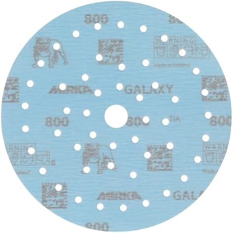 Mirka Galaxy Multifit Sandpaper 6 inch Grit 800 50 Discs Pack