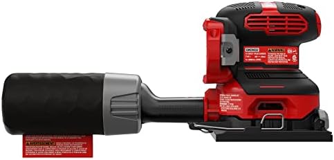 CRAFTSMAN V20 Sander, Cordless, 1/4 Sheet Sander, 9,000-12,000 OPM Bare Tool Only (CMCW222B)