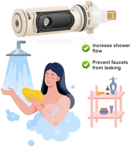 Enhon 2 Pack 1222 Replacement Cartridge Compatible with Moen with Puller, Tub Shower Cartridge Replacement Kit Compatible with Posi temp Faucet, Shower Repair Tool