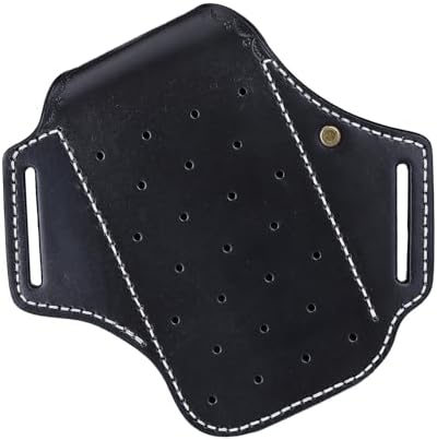 Leather Cell Phone Holster Case Multitool Sheath Flashlight Belt Pen Holder