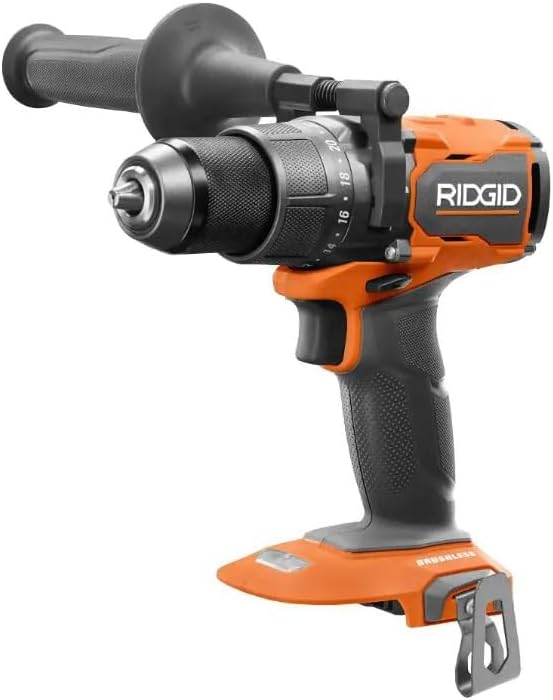 RIDGID 18V Brushless Cordless 1/2 in. Hammer Drill/Driver (Tool Only) (Renewed)