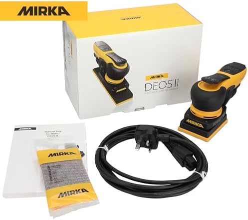Mirka DEOS II 343X 3 x 4 inch Rectangular Electric Orbital Sander 3mm Orbit