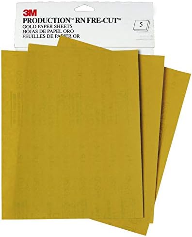 3M Gold Abrasive Sheet, 02536, P800 Grade, 9 in x 11 in