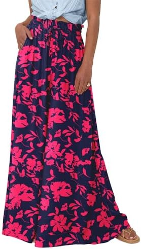 BTFBM Wide Leg Flowy Palazzo Pants for Women