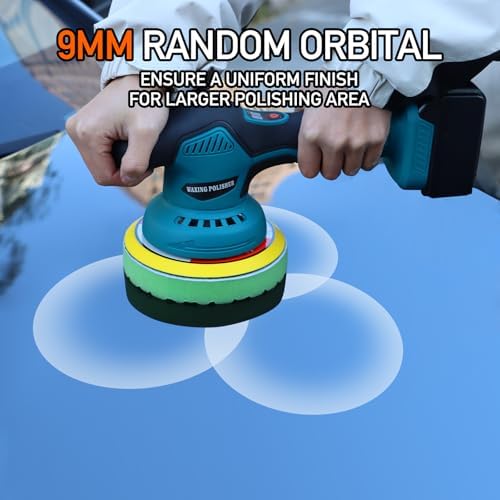 Cordless Car Buffer Polisher Compatible for Makita 18V Battery, Power Polisher for Car Detailing/Polishing/Waxing(Battery Not Included)