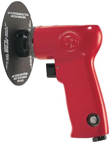 Chicago Pneumatic CP9778 - Air Sander Tool, Home Improvement, Woodworking Tools, Polisher, Rust Removal, Right Angle Sanding Tool, Pistol Handle, Hook & Loop, 5 Inch (125 mm), 0.5 HP/370W - 14000 RPM