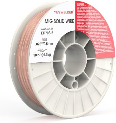 YESWELDER ER70S-6 MIG Welding Wire, 0.023 in 10 Pounds ABS Strong Spool