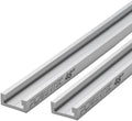 POWERTEC 48" Miter T Track for Router Table, Works With Table Saw Sled, Miter Gauge, Featherboard, Miter Bar, and other T Track Accessories for woodworking, 2PK (71167-P2)