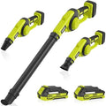 EWORK 20V Small Cordless Leaf Blower with 2 x 2.0Ah Battery and Charger