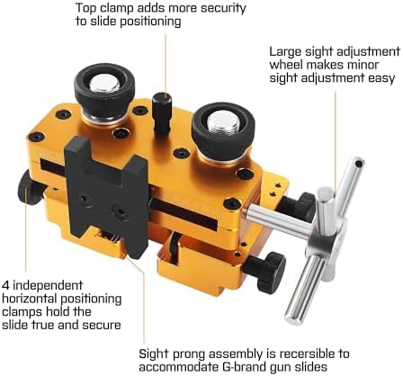 Sight Pusher Tool with Heavy-Duty Aluminum Frame and Rotatable Sight Prong