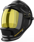 Auto Darkening Welding Helmet Large View 3.94" x 3.66", True Color Welding Hood Optical Clarity, 4 Arc Sensor Solar/Battery Powered, Wide Shade 3.5/5-9/9-13 Welder Mask for TIG MIG ARC Cut Grind