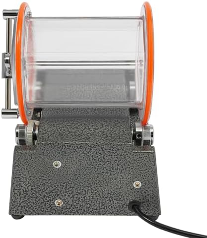 Jewelry Tumbler Polisher Electric Rotary Tumbler Machine with 0-60 Minutes Timer, 5 Speeds Jewelry Polishing Machine for Jewelry Polishing Grinding