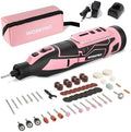 WORKPRO Pink 12V Cordless Rotary Tool Kit for DIY Crafts