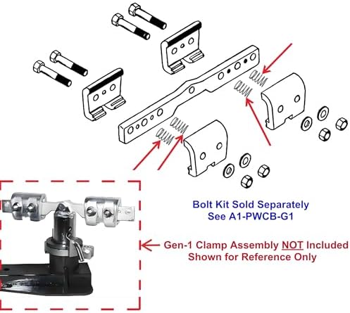 Compression Springs for Chief UAS (Universal Anchoring System) Generation-1 Pinch Weld Clamps, Replaces Chief 092111, 10-Pack