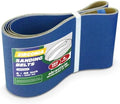 8 Pack 6 x 48 Inch Zirconia Sanding Belts, 120 Grit Heavy Duty Belt Sander Paper, Fits Belt Sander & Bench Sander for Professional Woodworking, Metal Finishing and Precision Preparation