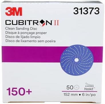 3M Cubitron II Hookit Clean Sanding Abrasive Disc, 737U, 31373, 6 in, 150+