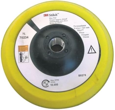 3M Stikit Disc Pad - For Adhesive Backed Discs - Use With Random Orbital Sanders, Rotary Sanders, Angle Grinders - 5" x .5" - 70234