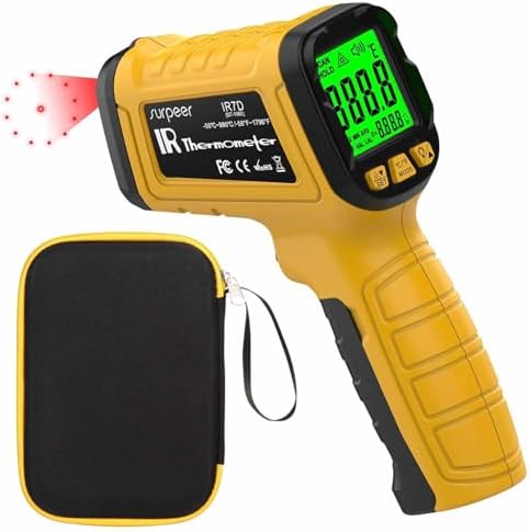 Infrared Thermometer Temperature Gun 1796°F, 50:1