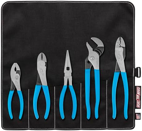 Channellock Tool Roll - 1 Technician's Plier Set with Tool Roll, 5-Piece