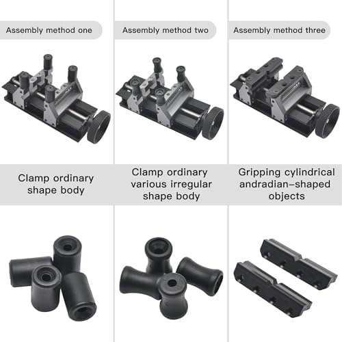 ARROWMAX Precision Double-Ended Mini Bench Vise Aluminum Drill Press Vise