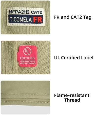 TICOMELA FR Face Mask Balaclava Flame Resistant Hood CAT2 Arc Rated OneSize